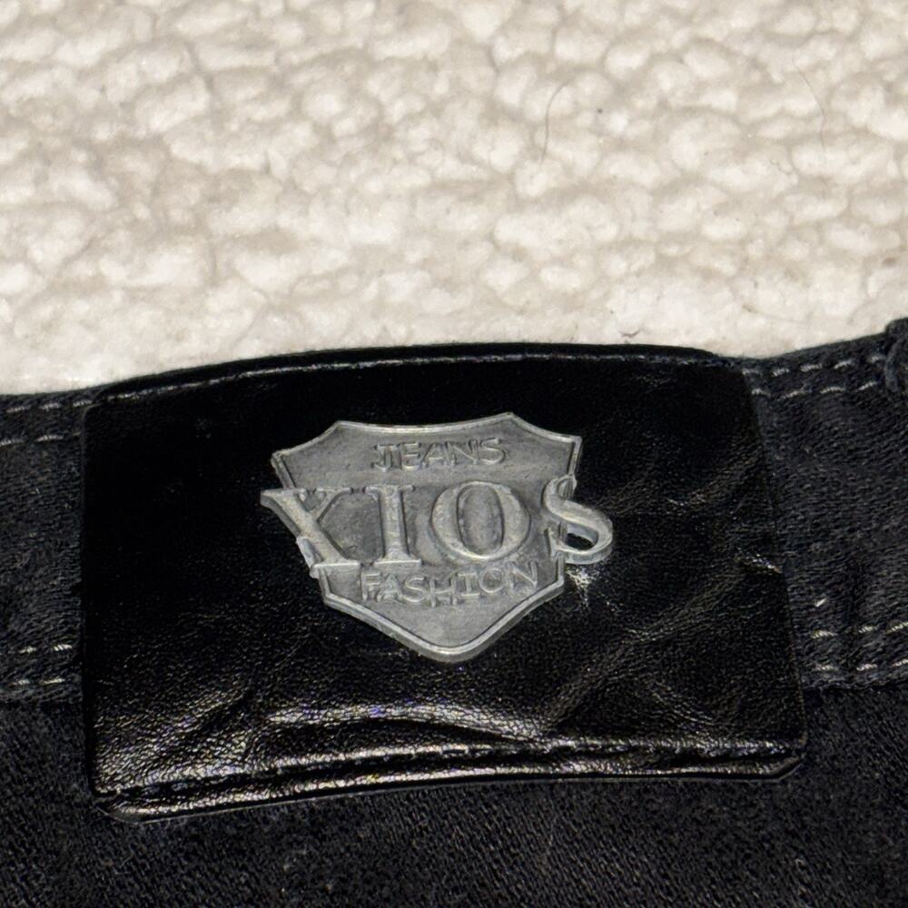 XIOS XPJ Premium Black Denim Jeans Y2K Straight Leg Size 31 Y2K